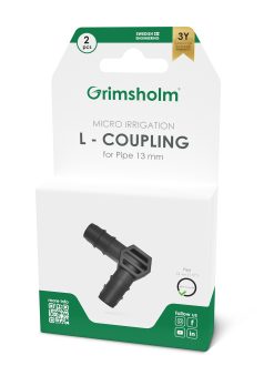 L-koppling 13 mm (1/2"), 2 pack