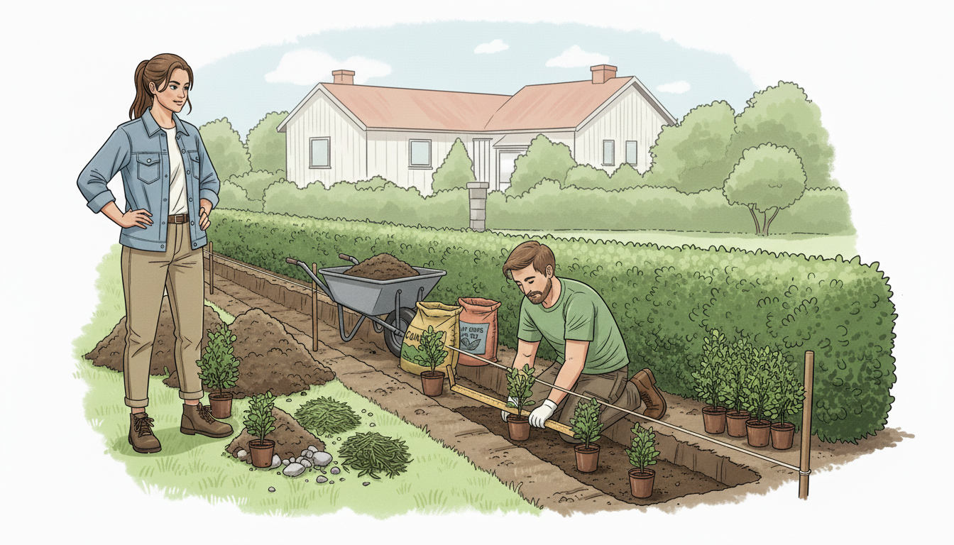 Plantera med rätt avstånd